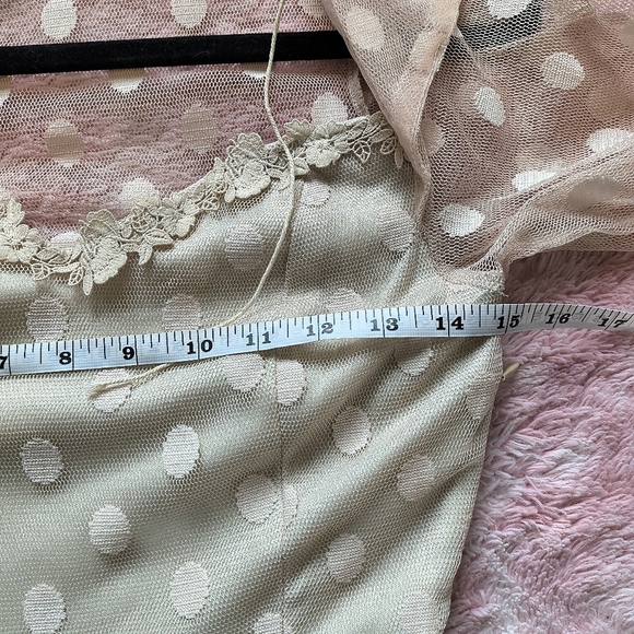 Joyfolie Gigi Lace Hi Low Fairy Dress in Oat Size XXS NWT - Picture 9 of 10